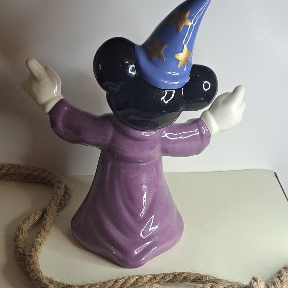 10" MICKEY MOUSE Sorcerers Apprentice Ceramic Figurine - Picture 8 of 13